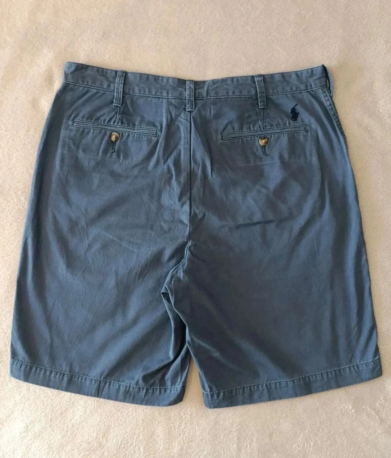 Polo Ralph Lauren azul de ajuste relajado con logo bordado Talla 35 – photo 2